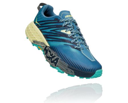 Hoka One One Speedgoat 4 - Bocanci Munte Dama Albastri / Verzi | RO-ly9pNDV